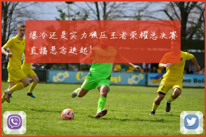 爆冷还是实力碾压王者荣耀总决赛直播悬念迭起!